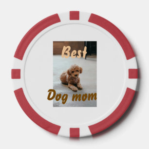 Jetons De Poker Meilleure maman de chien marron flaque journee des