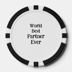 Jetons De Poker Meilleure partenaire au monde pour la Saint-Valent