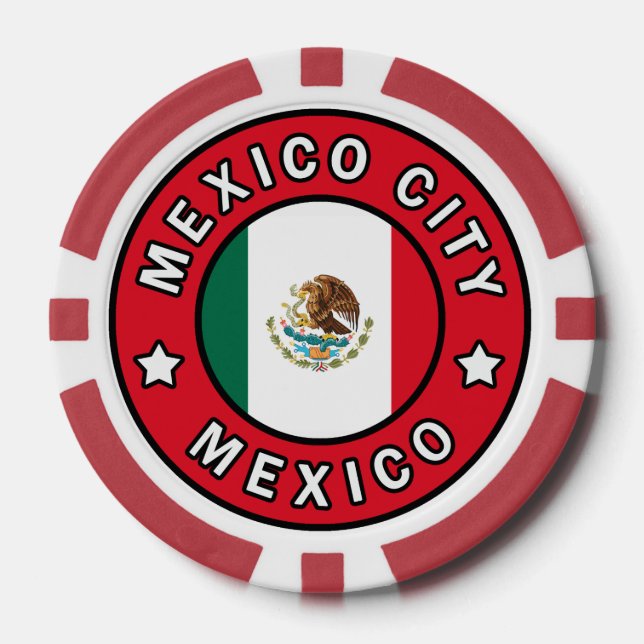 Jetons De Poker Mexico City Mexico (Recto)