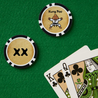 Jetons De Poker Mignon Kung Poo Karate