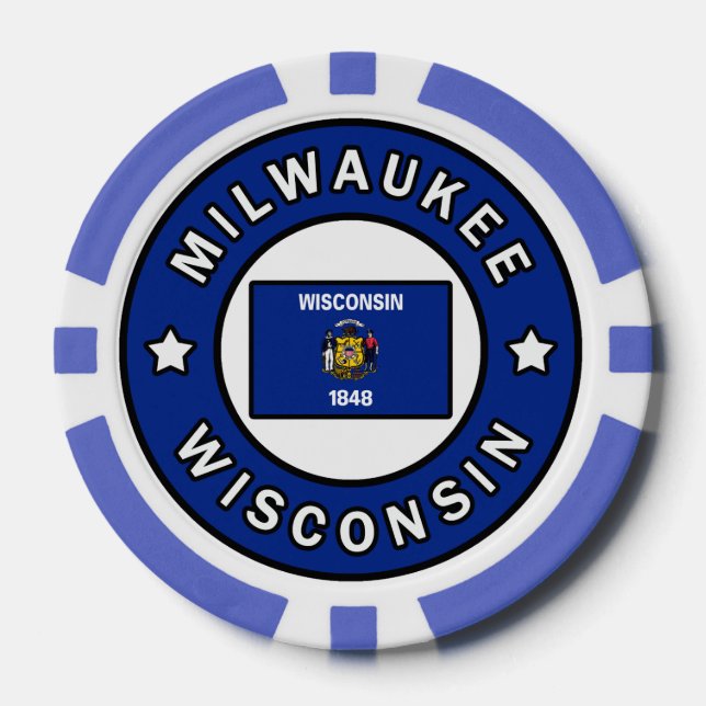 Jetons De Poker Milwaukee Wisconsin (Recto)