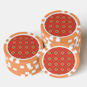 Jetons De Poker Modèle de charme des fêtes de Noël 01 -
