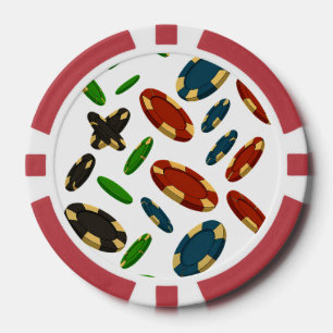 Jetons De Poker "Modern Casino Chips 3D Art Design"