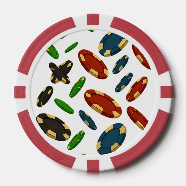 Jetons De Poker "Modern Casino Chips 3D Art Design" (Recto)