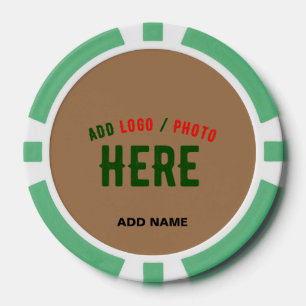 JETONS DE POKER MODERNE ET MODERNE PERSONNALISABLE BROWN VÉRIFIÉ