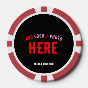 JETONS DE POKER MODERNE ET MODERNE PERSONNALISABLE NOIR VÉRIFIÉ