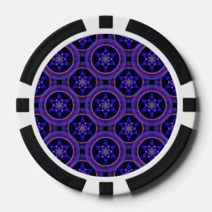 Jetons De Poker Moderne Florale Bohème Élégant Motif Abstrait #505