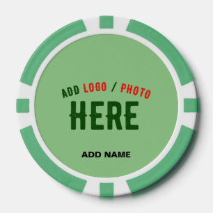 JETONS DE POKER MODERNE MODERNE À LA MINT VERT VÉRIFIÉ MARQUE STYL