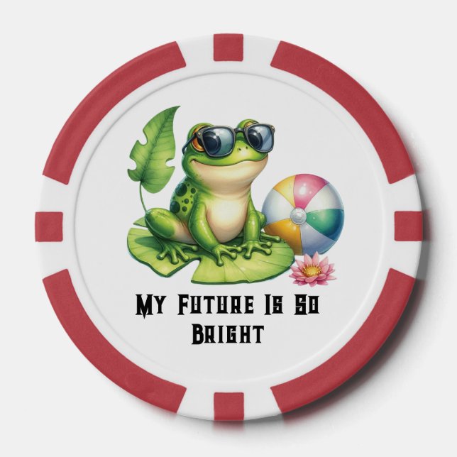 Jetons De Poker Mon avenir est si brillant (Recto)