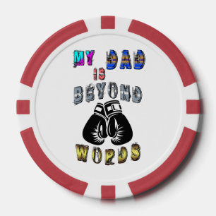 Jetons De Poker Mon Père Est Au-Delà Des Mots