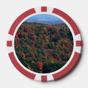 Jetons De Poker Montagnes des Appalaches à l'automne
