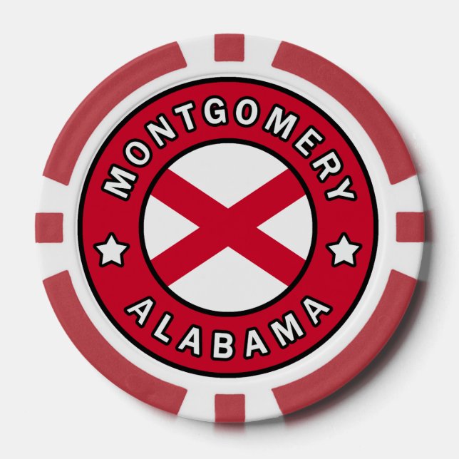 Jetons De Poker Montgomery Alabama (Recto)
