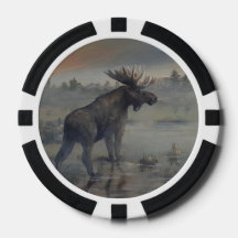 Moose Poker Chip
