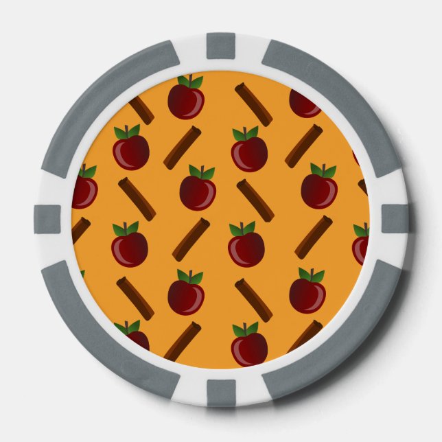 Jetons De Poker Motif Apple Cinnamon (Recto)