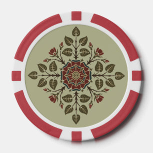 Jetons De Poker Motif artistique victorien Vintage Audsley Tudor R