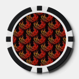 Jetons De Poker Motif d'art abstrait élégant bohème moderne mignon