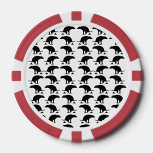 Jetons De Poker Motif de chien qui fait caca drôle