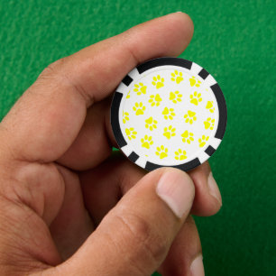 Jetons De Poker Motif De Pâtes, Patrouilles De Chien, Paws Jaunes