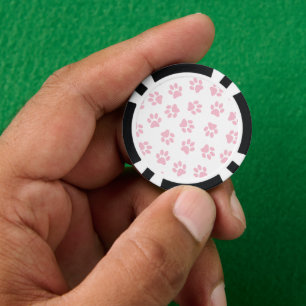 Jetons De Poker Motif De Pâtes, Poches De Chien, Bébés Pailles Ros