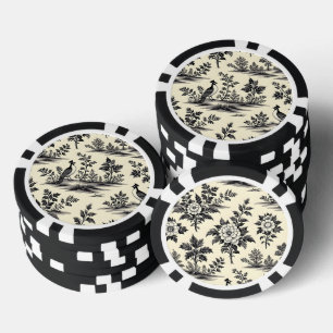 Jetons De Poker Motif décoratif de toile française