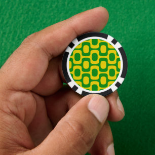 Jetons De Poker Motif du trottoir d'Ipanema, Motif de plage, Brési