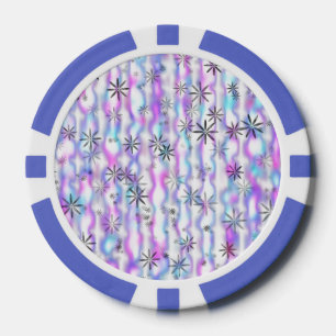 Jetons De Poker Motif Vagues Étoilées Envoûtantes