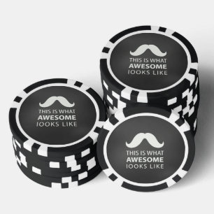 Jetons De Poker Moustache Incroyable