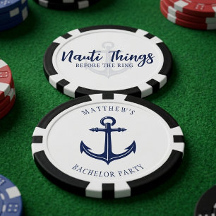 Jetons De Poker Nauti Choses Avant que la Bague Ancre Célibataire