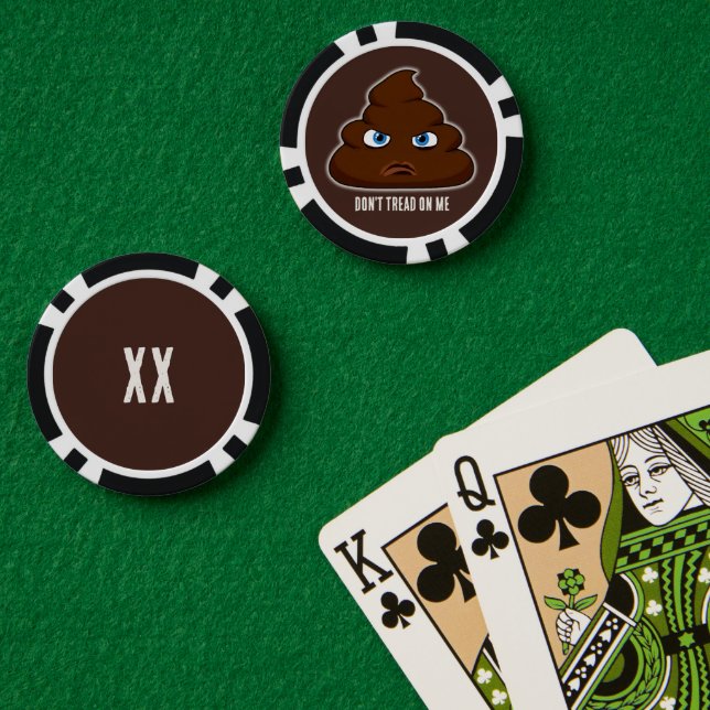 Jetons De Poker Ne me fais pas de bruit Poo (Table de poker (double))