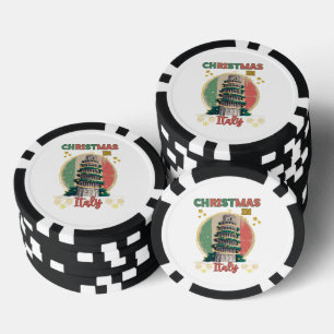 Jetons De Poker Noël en Italie Vibes de fêtes italiennes”