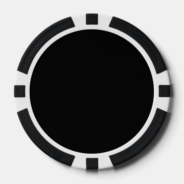 Jetons De Poker Noir (Recto)