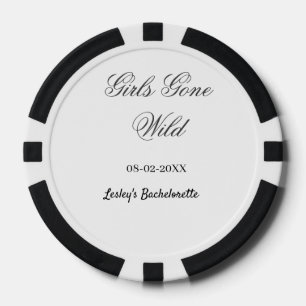 Jetons De Poker Nom de la fête de Bachelorette Girls Gone wild dat