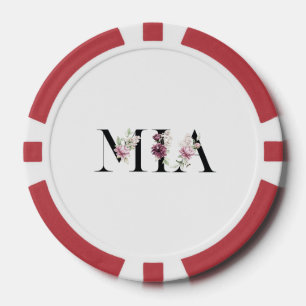 Jetons De Poker Nom Mia
