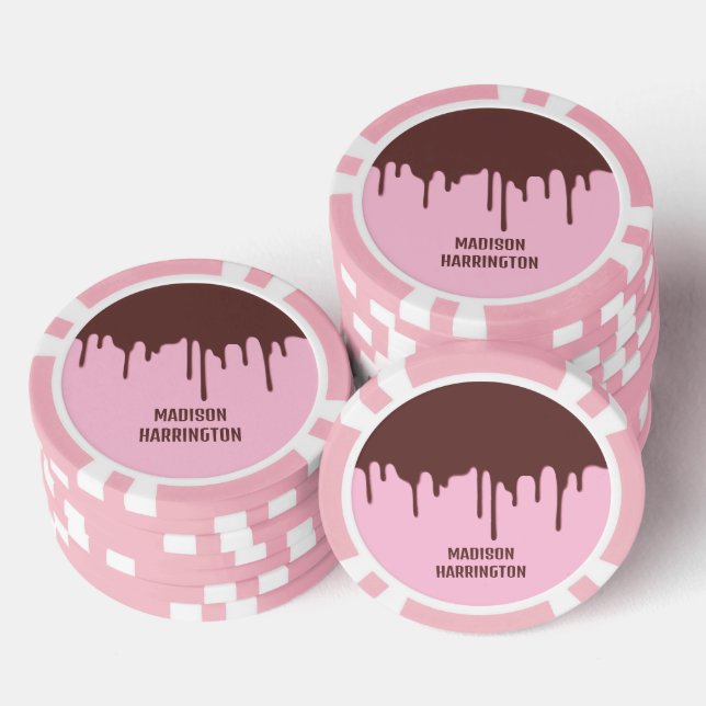 Jetons De Poker Nom personnalisé Déchets de chocolat (Empiler)