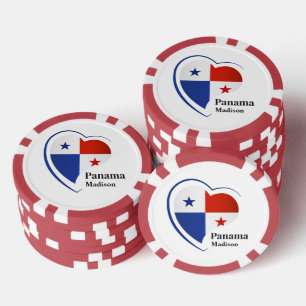 Jetons De Poker Nom personnalisé Panama Love