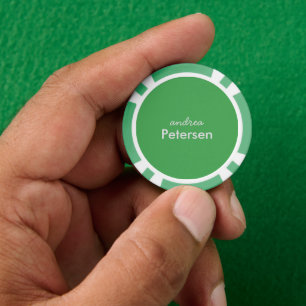Jetons De Poker Nom personnalisé tendance moderne minimaliste
