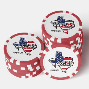 Jetons De Poker Nom personnalisé Texas