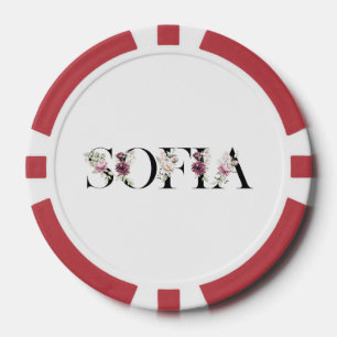 Jetons De Poker Nom Sofia.Mon nom est Sofia