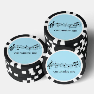 Jetons De Poker Notes de musique Groupe ou chœur Musique personnal