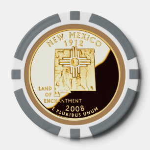 Jetons De Poker Nouveau-Mexique Proof Gold State Quarter