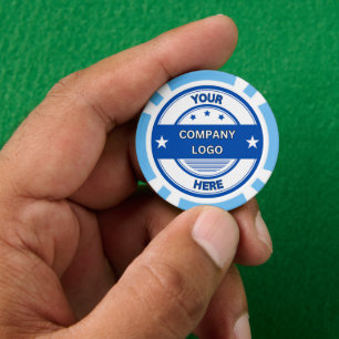 Jetons De Poker NOUVEAUTÉ ! Chips de poker - bleu clair - personna