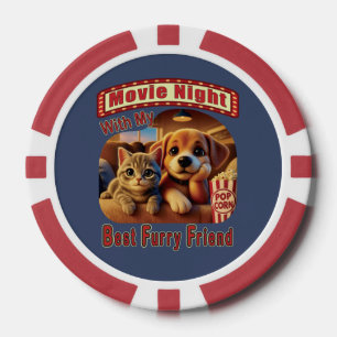Jetons De Poker Nuit de cinéma - Meilleur Ami de la fureur - Cute