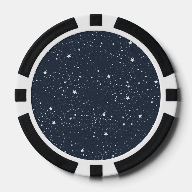 Jetons De Poker Nuit sous les étoiles (Recto)