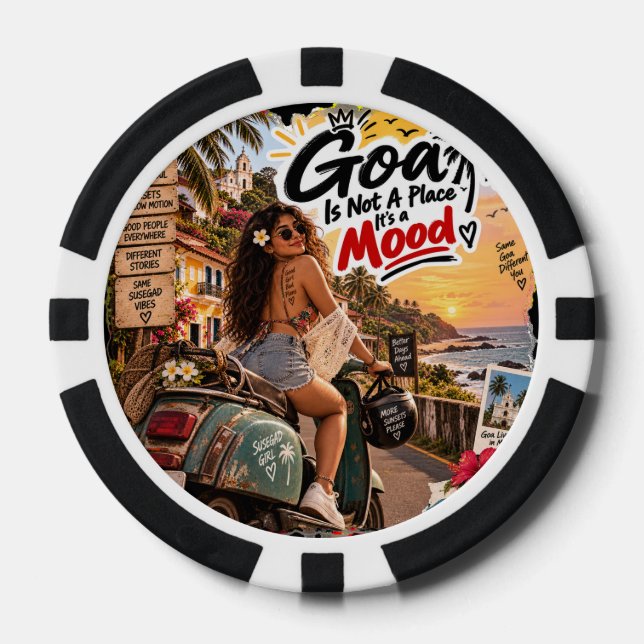 Jetons De Poker Nuits dorées – Goa (Recto)