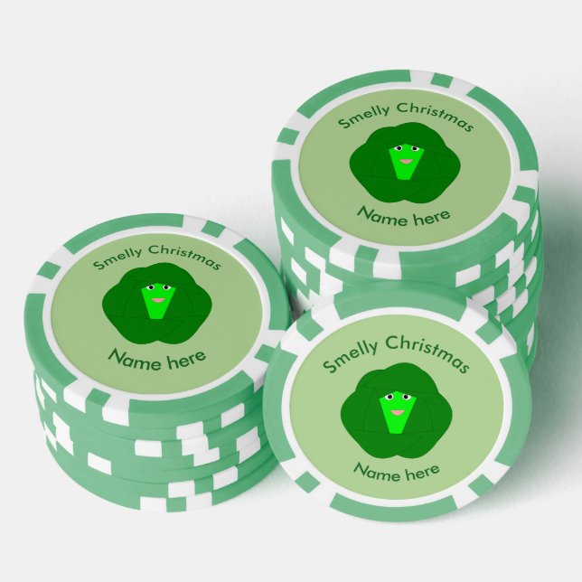 Jetons De Poker Odeur Noël Bruxelles Sprout Custom (Empiler)