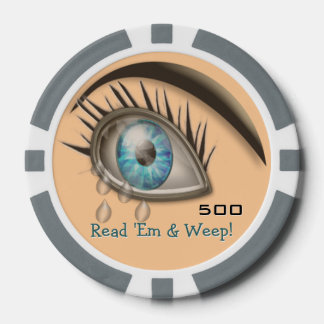 Jetons De Poker OEil de Pleurage (Personnalisé)