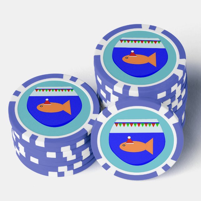 Jetons De Poker Oiseau de Noël (Empiler)