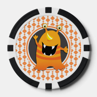 Jetons De Poker orange monstre