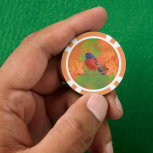 Jetons De Poker Orchard Oriole Songbird Peinture Oiseau original