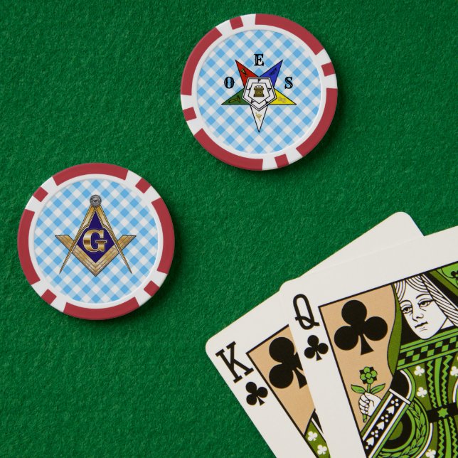 Jetons De Poker Order of the Eastern Star (Table de poker (double))